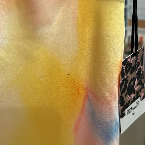 Diane Von Furstenburg X Target Long Satin Sunset Slip Dress Size Medium - Picture 5 of 6